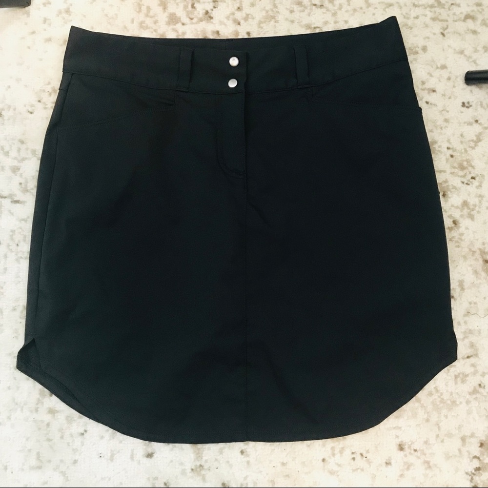 ADIDAS Tennis Skirt Skort Black Sta-Dri Golf